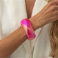 Lovra colorful bangle bracelet in natural light showing color gradient
