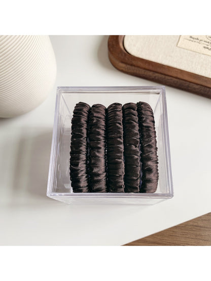 Gifty - Minimalist Satin Sausage-Shaped Hair Tie