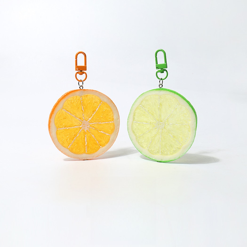 Keypus - Playful Lemon Orange Citrus Keychain
