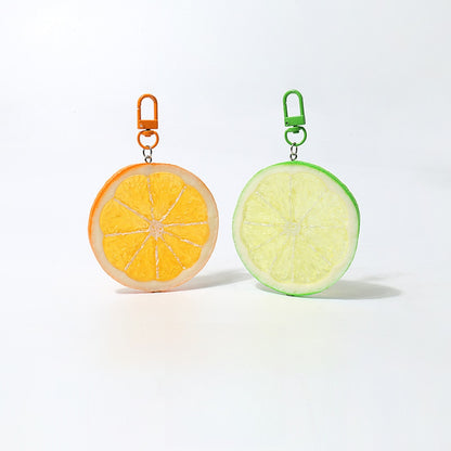 Keypus - Playful Lemon Orange Citrus Keychain