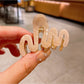 Beau - Elegant Wave Patterned Hair Claw Clip