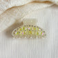 Beau - Iridescent Rhinestone Accent Plastic Claw Clip