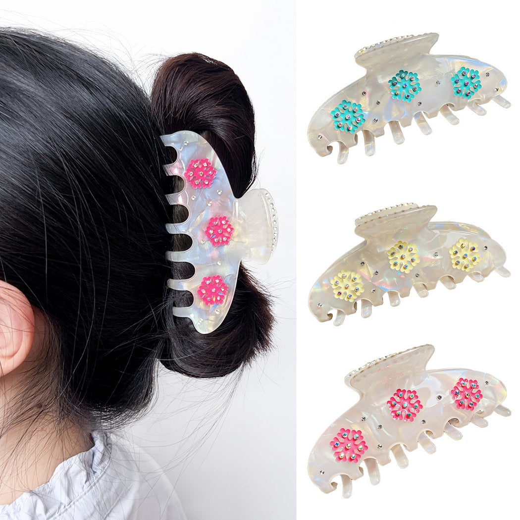 Beau - Christmas Snowflake Accent Claw Clip