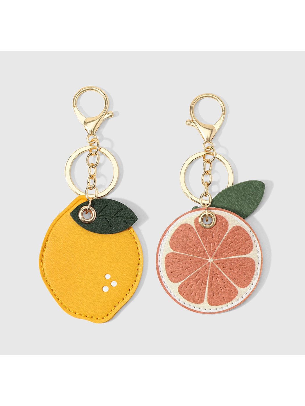 Keypus - Cute Faux Leather Fruit Key Ring Keychain
