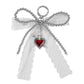 Keypus - Y2K Lace Bow Heart Cross Keychain