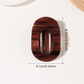 Beau - Textured Oval Hair Holder Claw Clip
