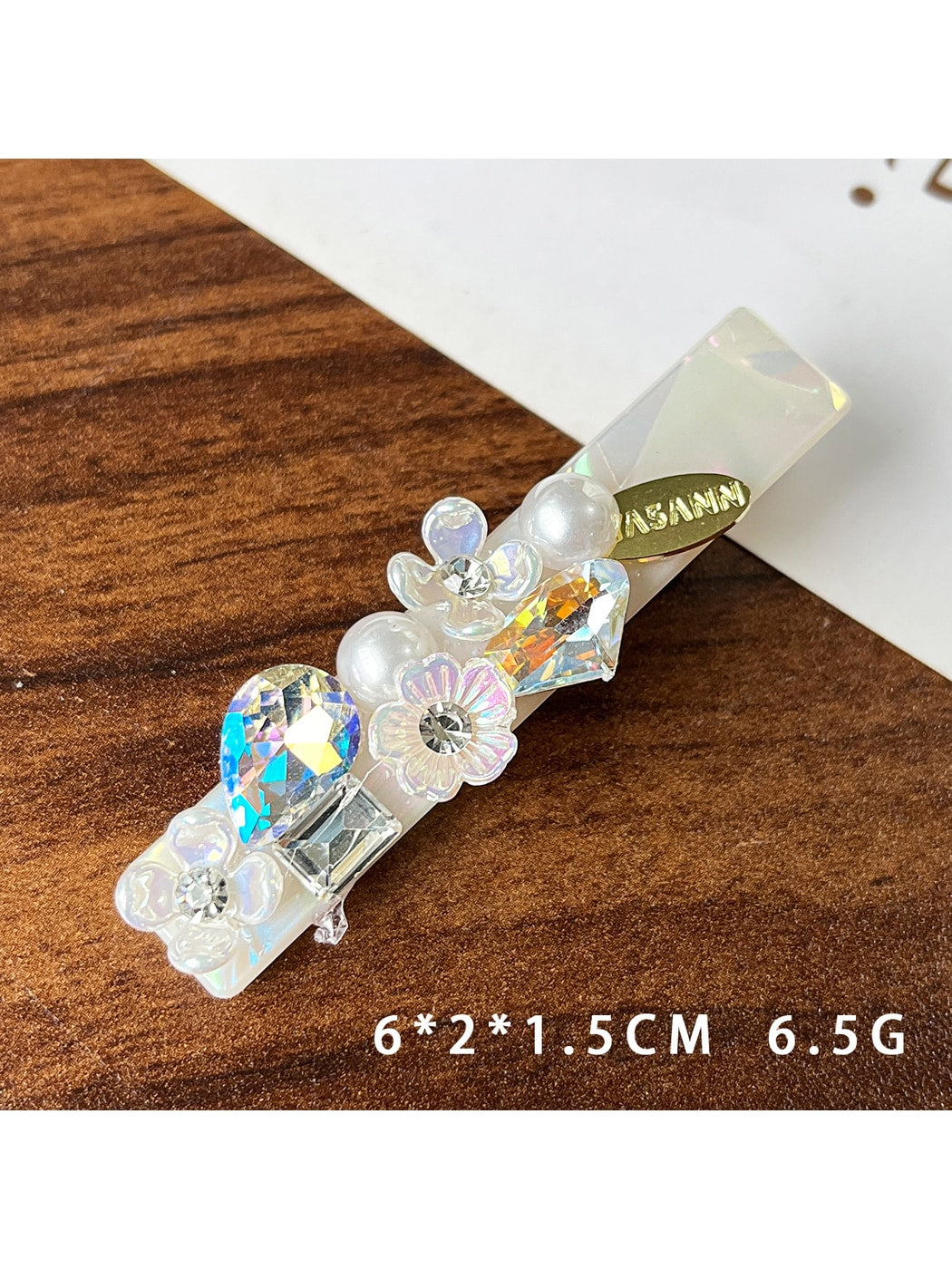 Beau - Modern Minimalist Embellished Side Hair Clip