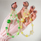 Keypus - Sweet Acrylic Bead Alloy Pendant Phone Charm