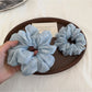 Gifty - Floral Print Polyester Ruffled Scrunchie