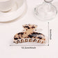 Beau - Textured Pattern Curved Claw Clip