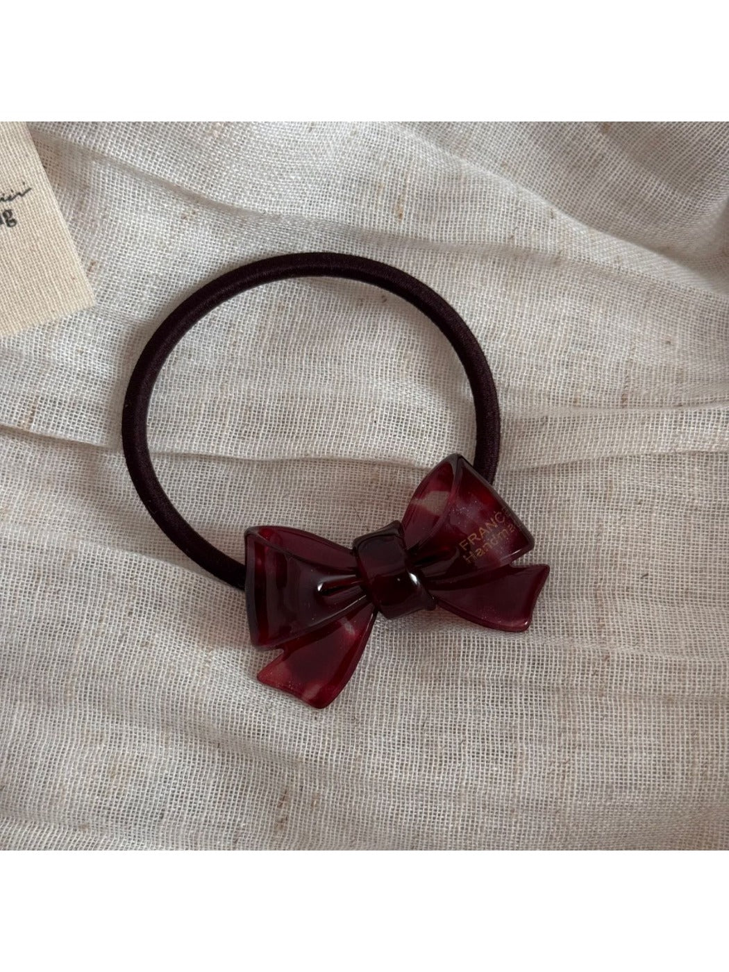 Gifty - Simple Tortoiseshell Bow Hair Tie