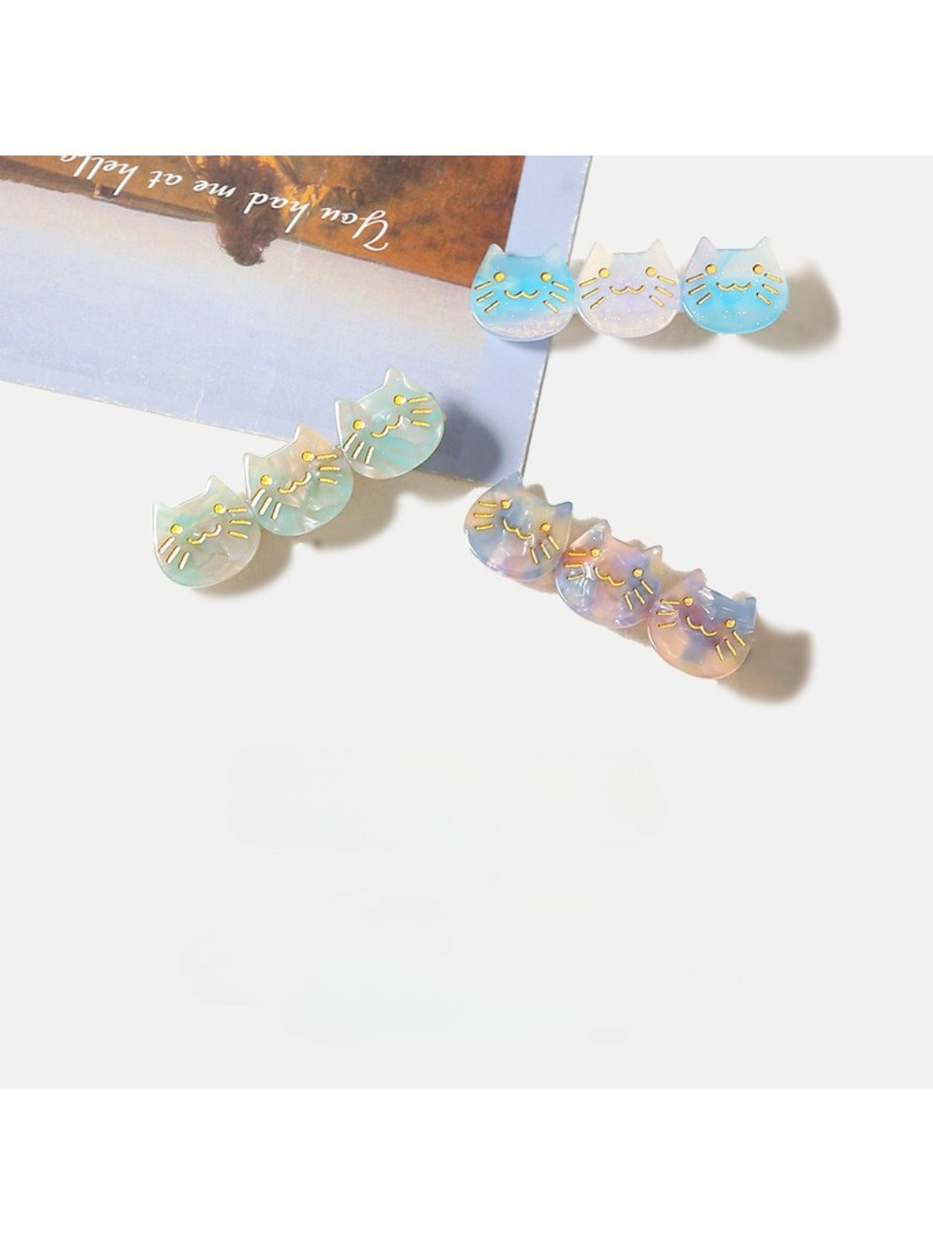 Beau - Colorful Cat Shaped Hair Clips