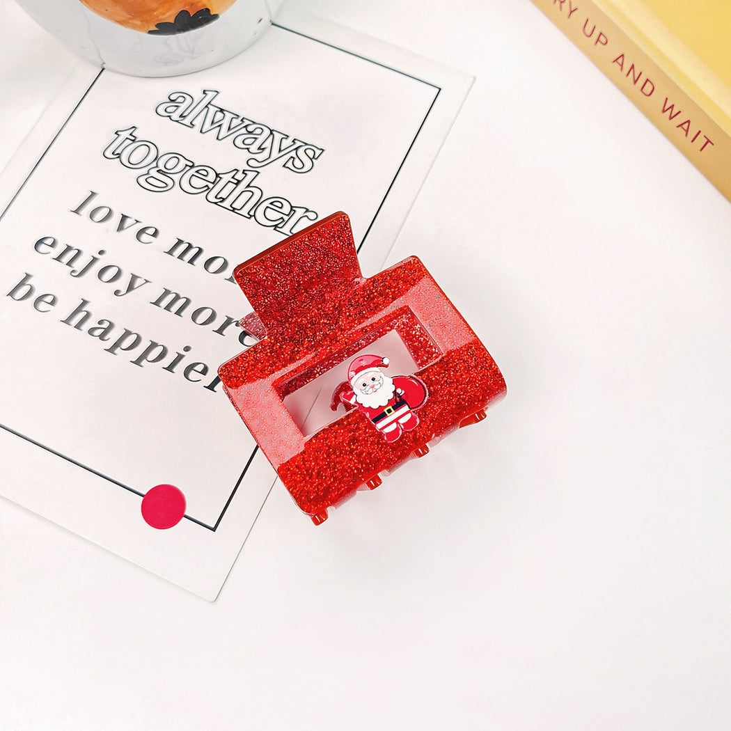 Beau - Cute Rectangle Christmas Claw Clip