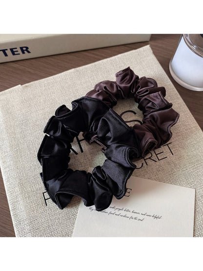 Gifty - High Elasticity Ruffled Satin Scrunchie
