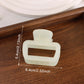 Beau - Minimal Openwork Rectangle Claw Clip