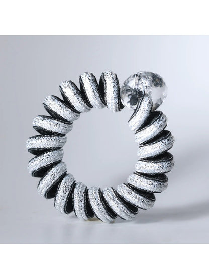 Gifty - Solid Color Spiral Hair Ties