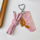 Keypus - Bow Animal Print Comb Keychain