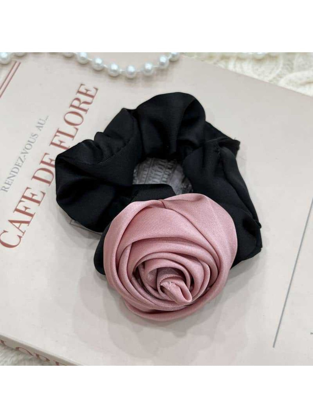 Gifty - Rose Flower Hair Ties Scrunchies Bun Accessories