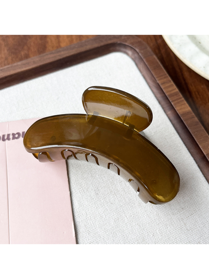 Beau - Minimal Small Geometric Ring Plastic Claw Clip
