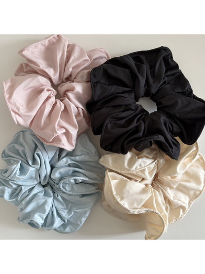 Gifty - Sweet Ruffled Oversized Polyester Scrunchie