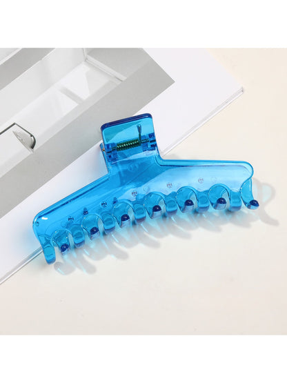 Beau - Clear Finish PC Geometric Hair Claw Clip