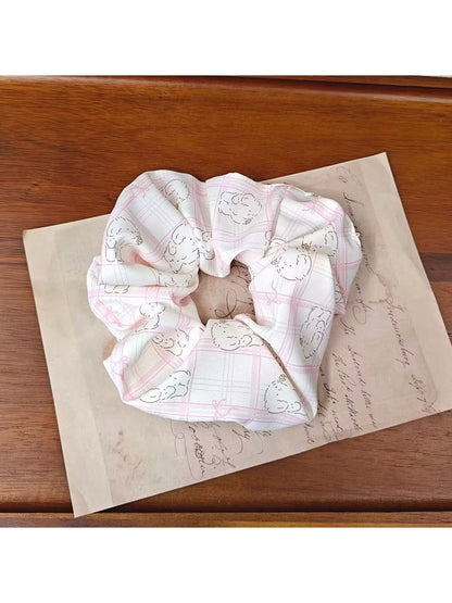Gifty - Polyester Floral Print High Elastic Scrunchie