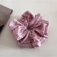 Gifty - Elegant Simple Plaid Scrunchie