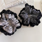 Gifty - Plaid Lace Trim Scrunchie Hair Tie