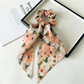 Gifty - Floral Long Tail High Stretch Scrunchie