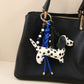Keypus - Polka Dot Dog Bag Pendant PU Keychain