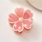 Beau - Glossy Petal Flower Plastic Hair Claw Clip
