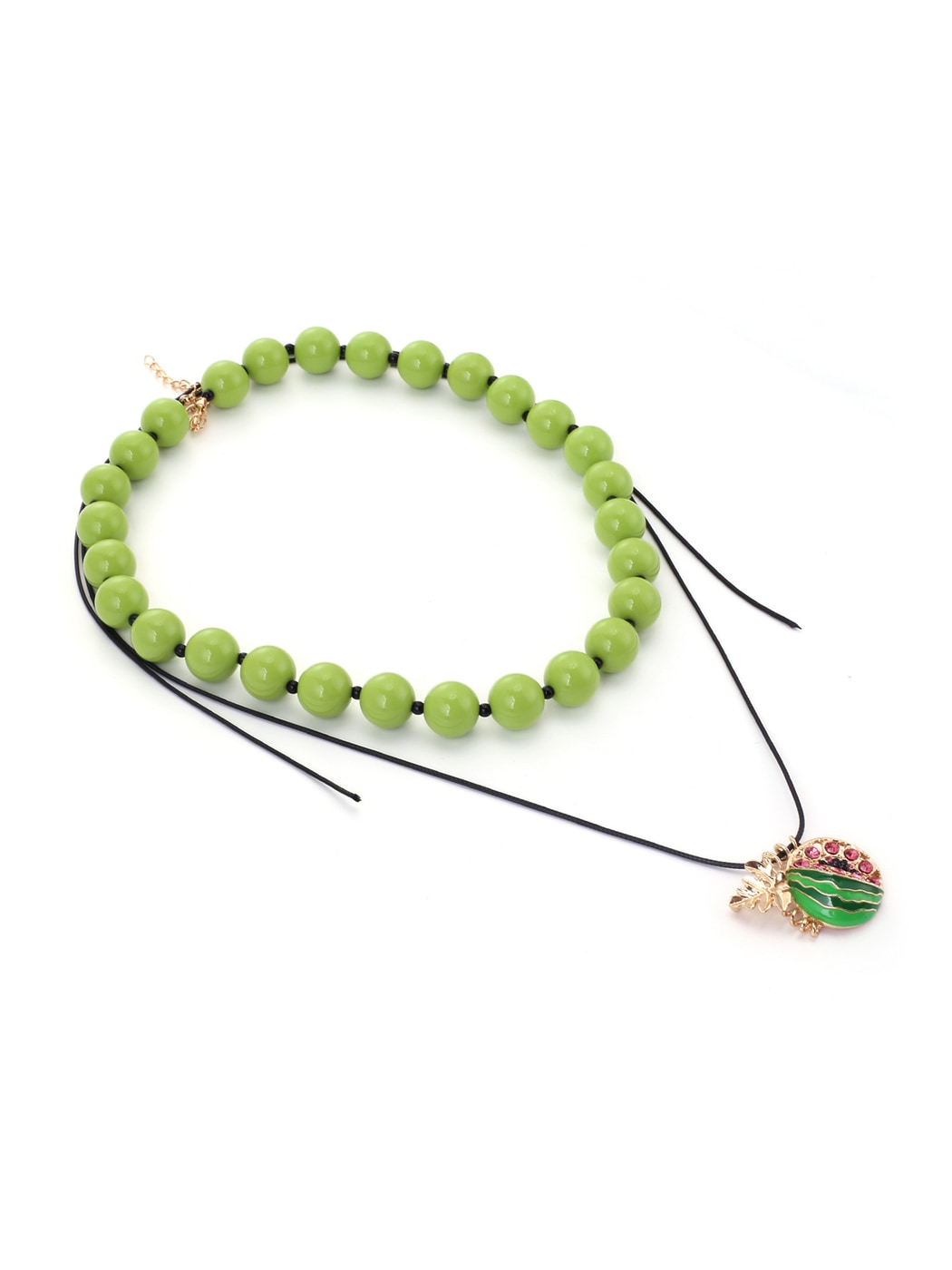 Nozari - Layered Geometric Fruit Pendant Necklace
