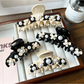 Beau - Flower Accent Ring Shape Acetate Claw Clip