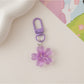 Keypus - Cute Solid Color Cherry Blossom Keychain
