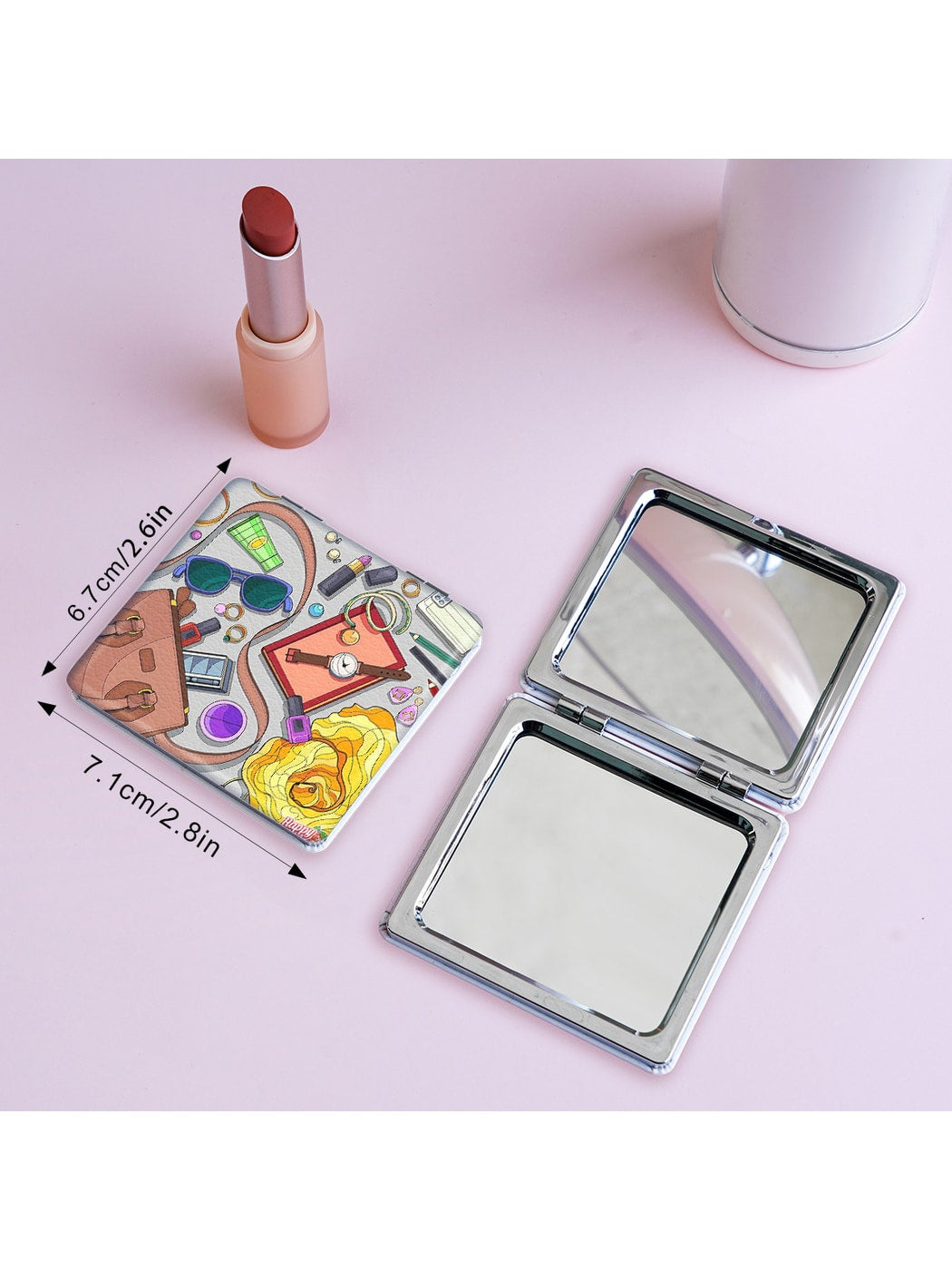 Mirroray - Cartoon Style Foldable Makeup Mirror