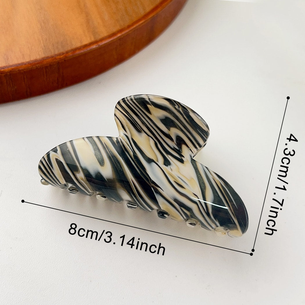Beau - Elegant Style Marble Print Claw Clip