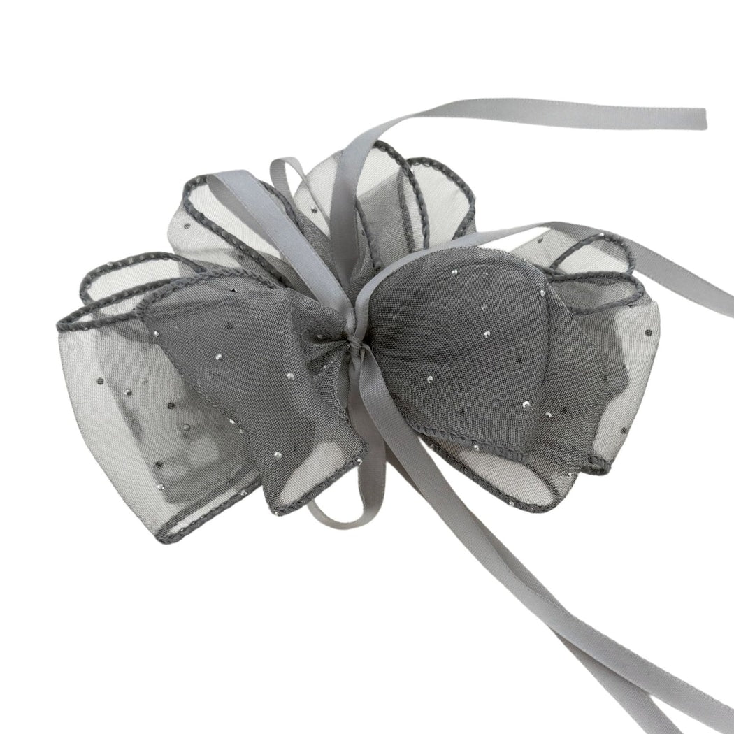 Beau - Sparkle Tulle Ribbon Bow Banana Clip