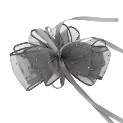 Beau - Sparkle Tulle Ribbon Bow Banana Clip
