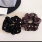 Gifty - Simple Velvet Polka Dot Scrunchie