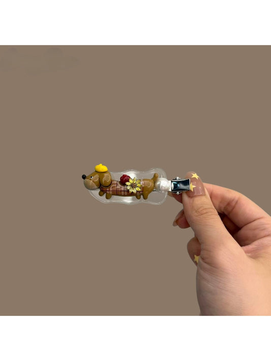 Beau - Cute Cartoon Dog Side Bangs Decorative Hair Clip