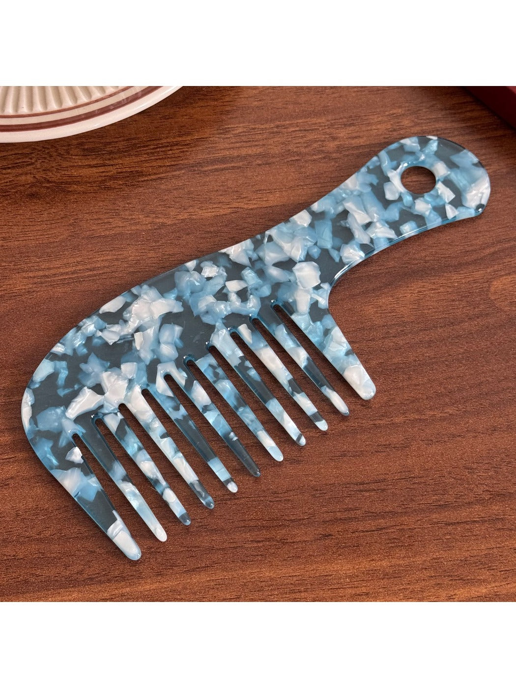 Camerow - Elegant Acetate Hair Comb with Wide Teeth