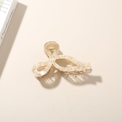 Beau - Geometric Acetate Hollow Wave Claw Hair Clip