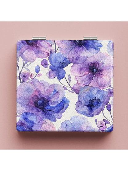 Mirroray - Floral Print Foldable Compact Makeup Mirror