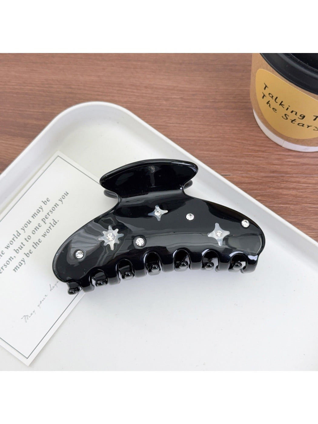 Beau - Black Half Circle Claw Clip