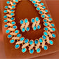 Nozari - Vintage Oval Rhinestone Necklace and Earrings