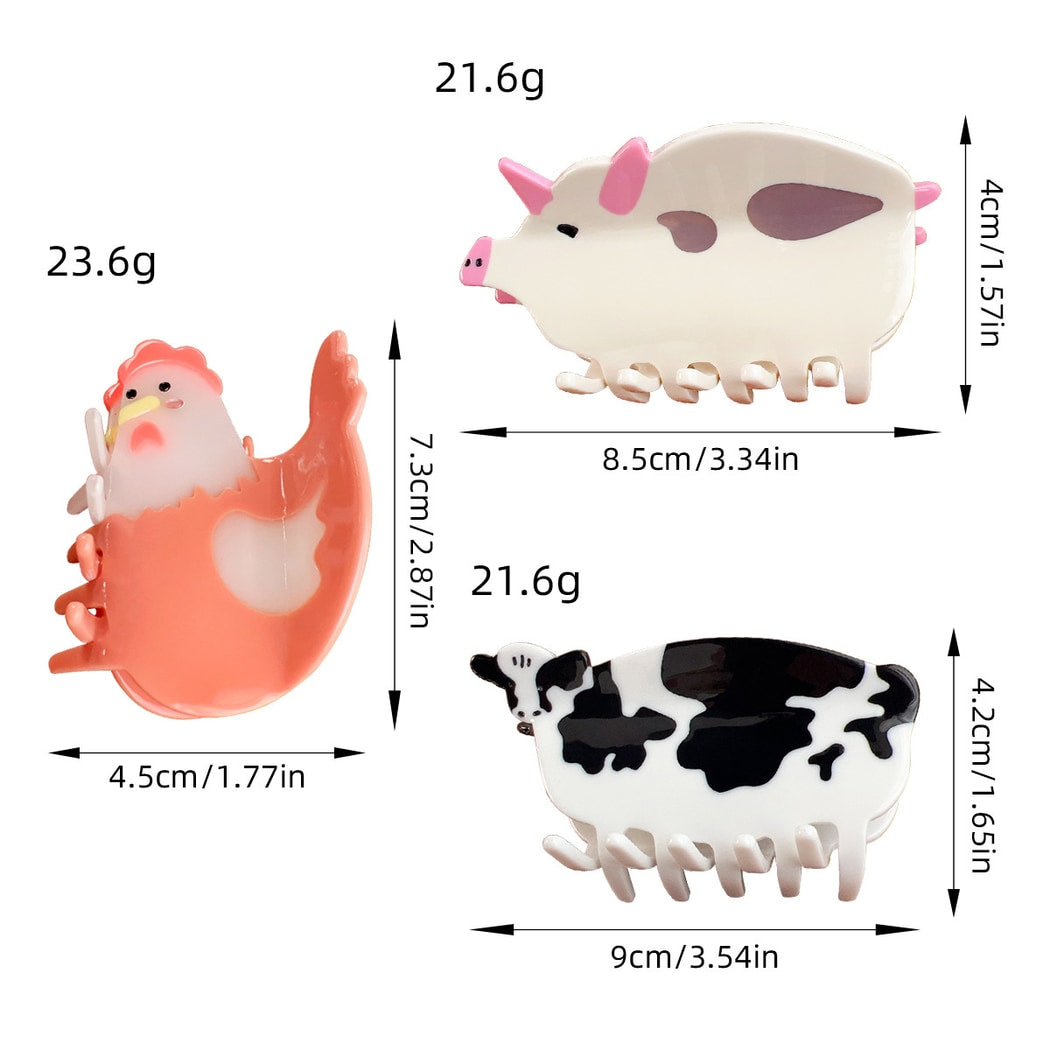 Beau - Cute Animal Shape Glossy Claw Clip