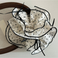 Gifty - Polka Dot Bow Ruffled Ponytail Scrunchie