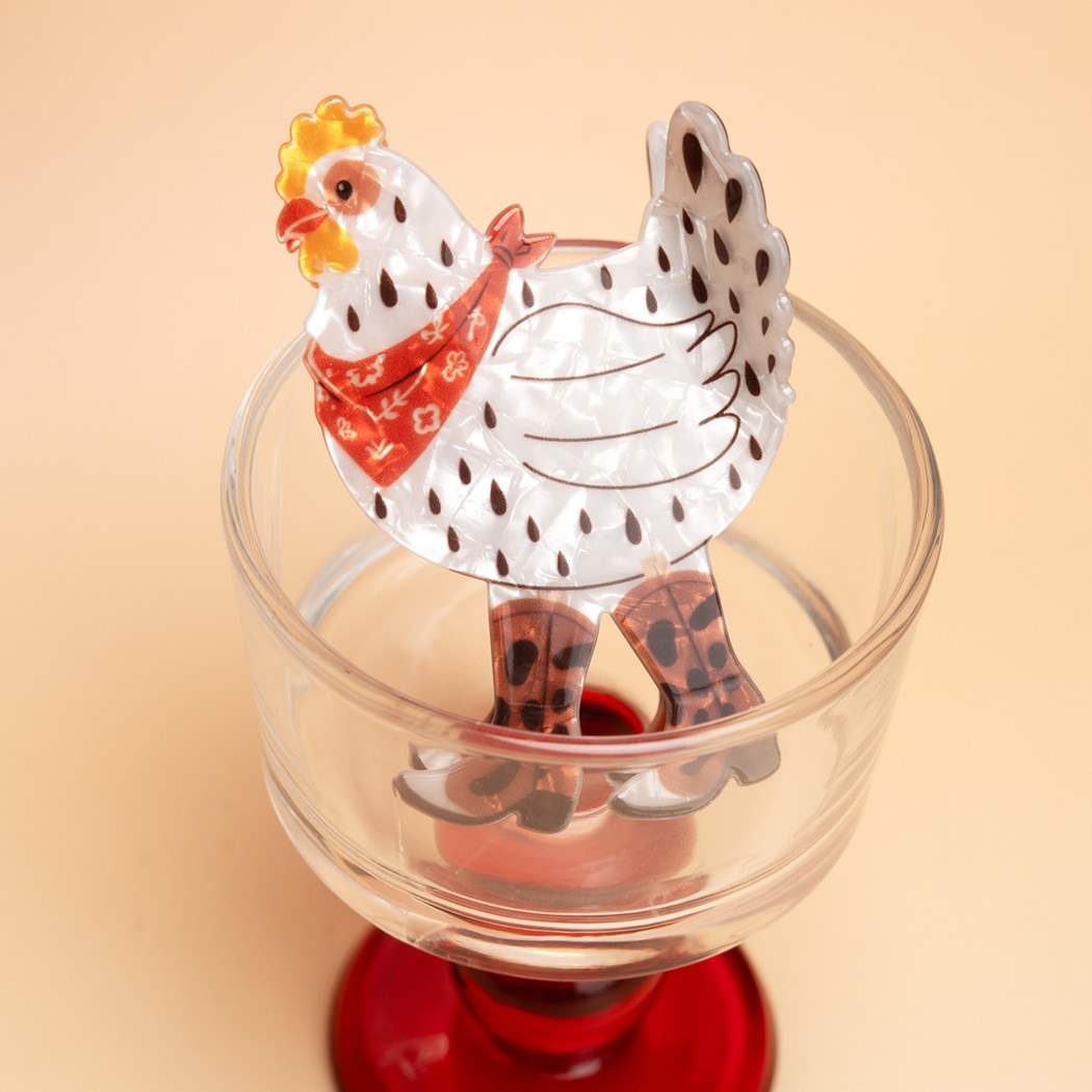 Beau - Cartoon Hen Design PVC Claw Clip