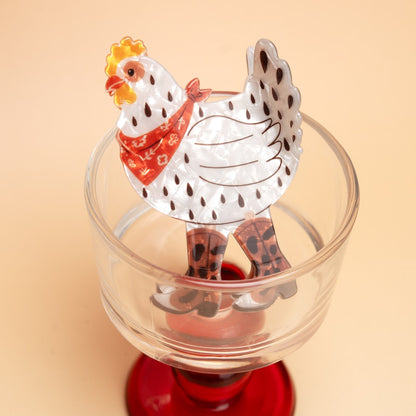 Beau - Cartoon Hen Design PVC Claw Clip