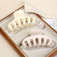 Beau - Solid Color Pumpkin Shaped Claw Clip